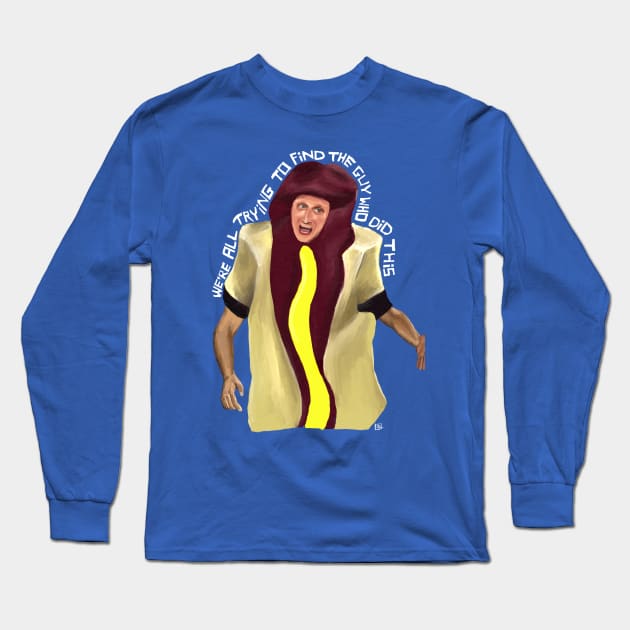 Hot Dog Suit Long Sleeve T-Shirt by EBDrawls